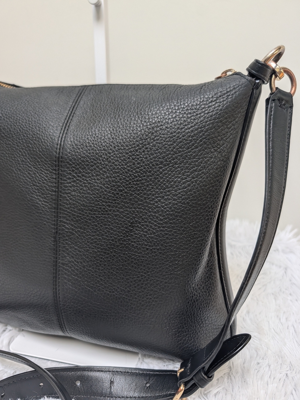 Coach Mae F34823 Black Pebbled Leather Crossbody - Picture 6 of 15